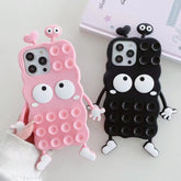 Rubber Funny Cartoon Character - Labubu with Suction Cups